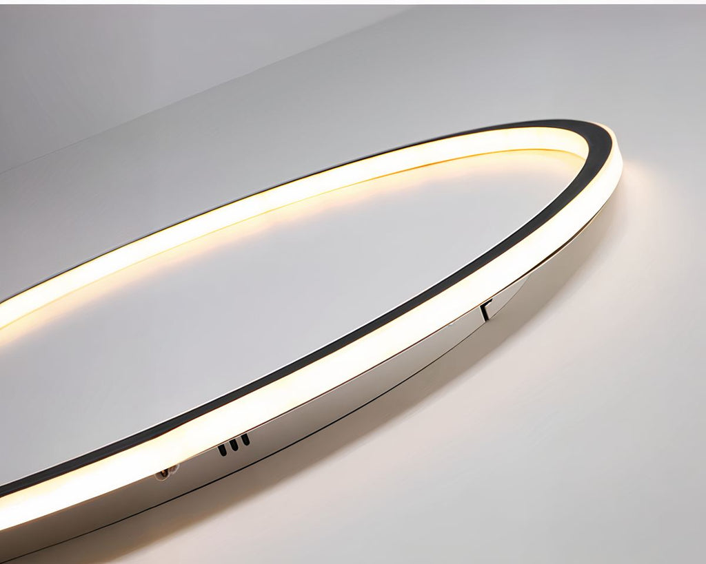 Lustre chambre ado plat en anneau LED extra fin, vue 4