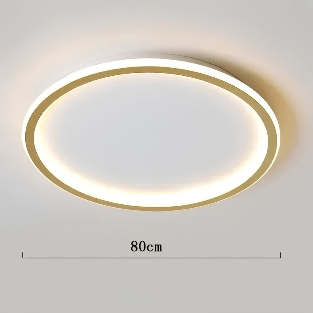 Lustre chambre ado plat en anneau LED extra fin, vue 6