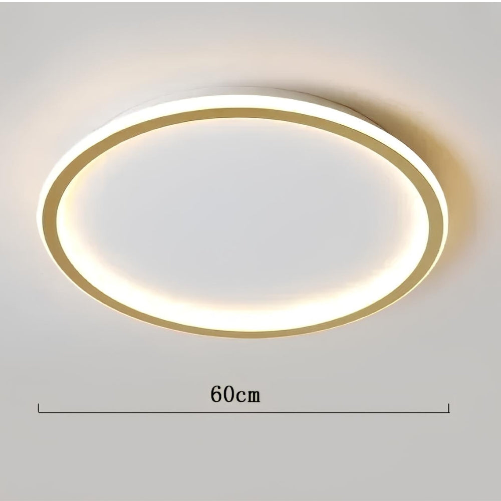 Lustre chambre ado plat en anneau LED extra fin, vue 7