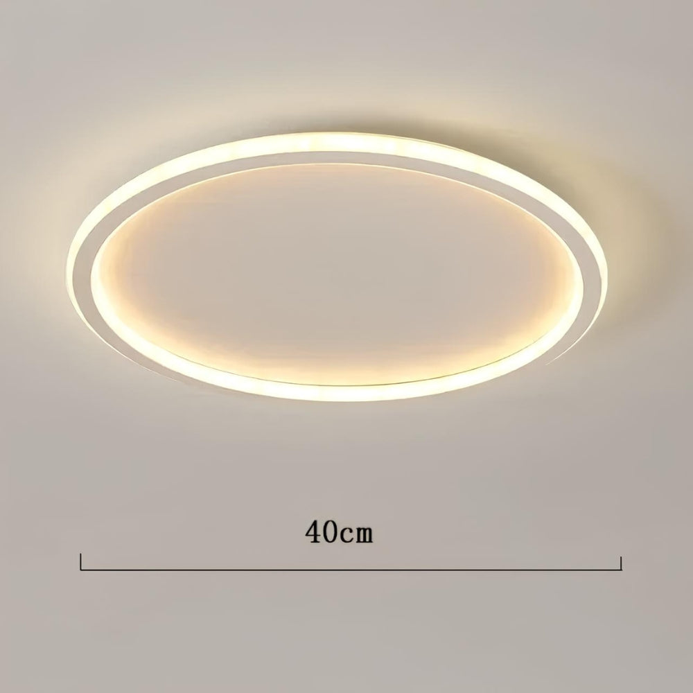 Lustre chambre ado plat en anneau LED extra fin, vue 9