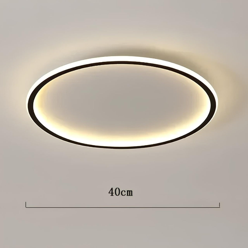 Lustre chambre ado plat en anneau LED extra fin, vue 12