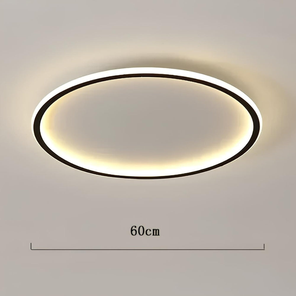 Lustre chambre ado plat en anneau LED extra fin, vue 13