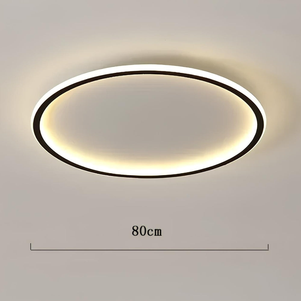 Lustre chambre ado plat en anneau LED extra fin, vue 14
