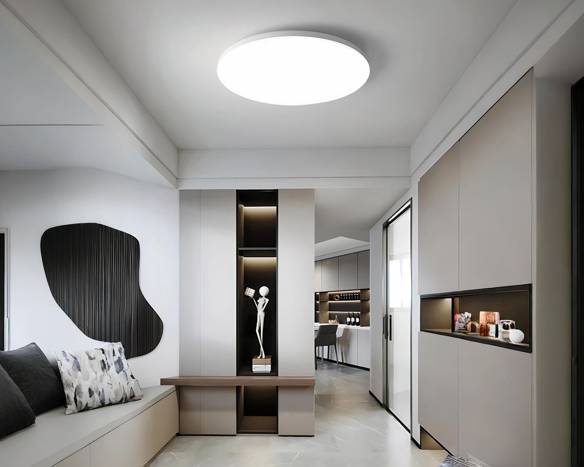 Lustre sans fil galette LED ultra-fine 2 cm, vue 2