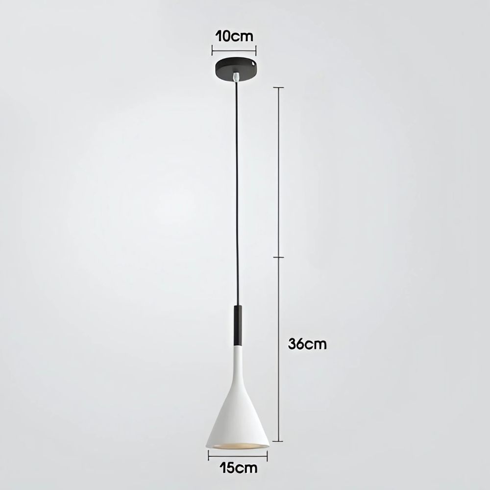 Lustre cuisine petite suspension en métal coloré, vue 6
