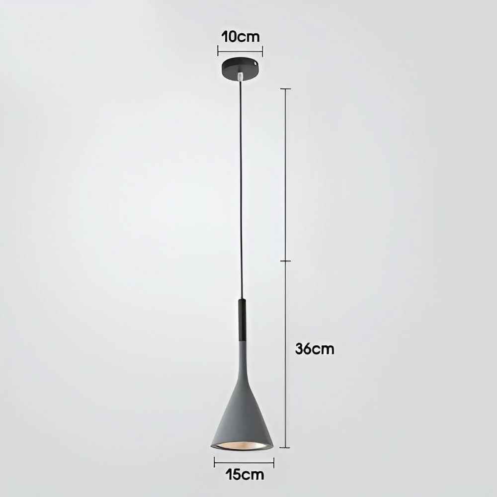 Lustre cuisine petite suspension en métal coloré, vue 8