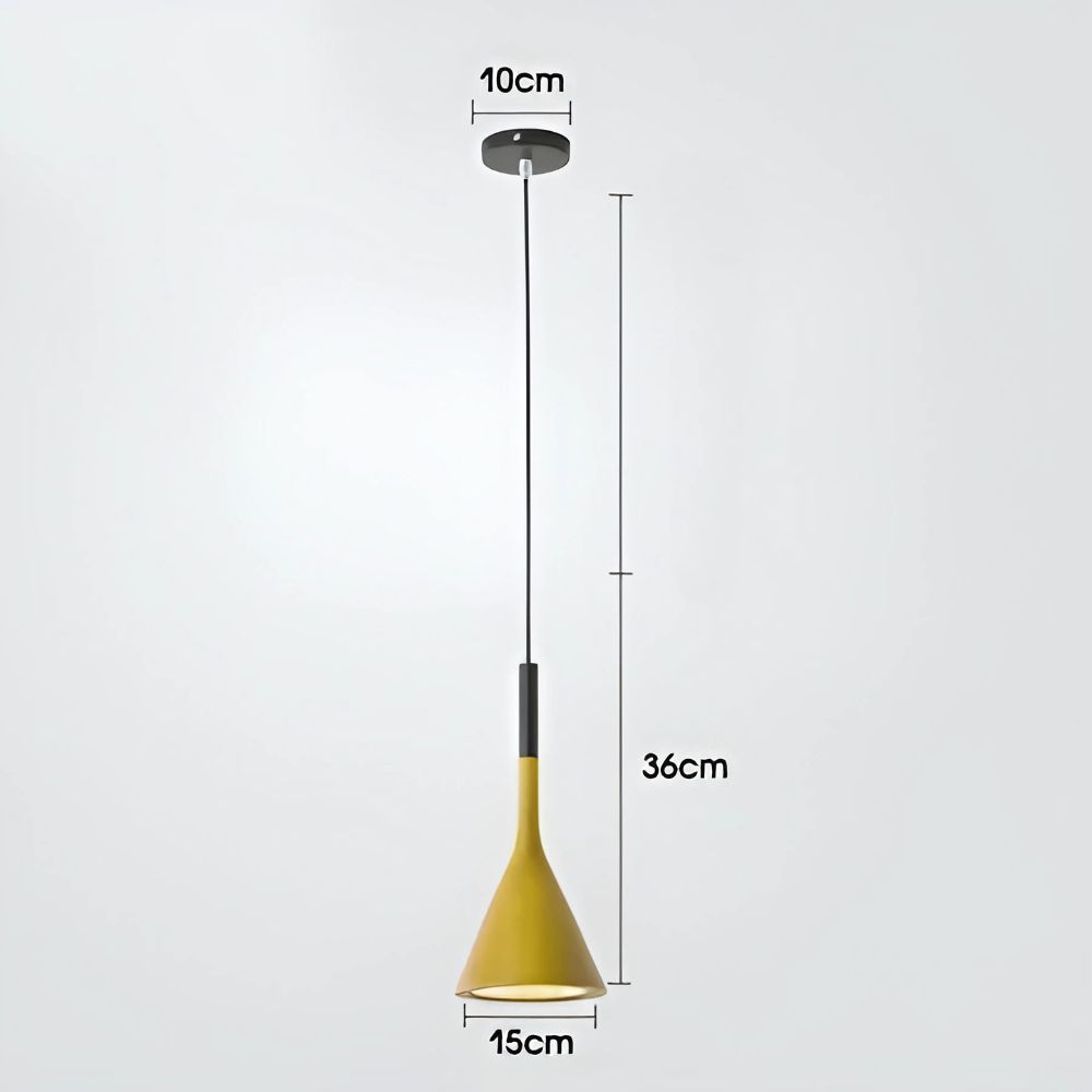 Lustre cuisine petite suspension en métal coloré, vue 9