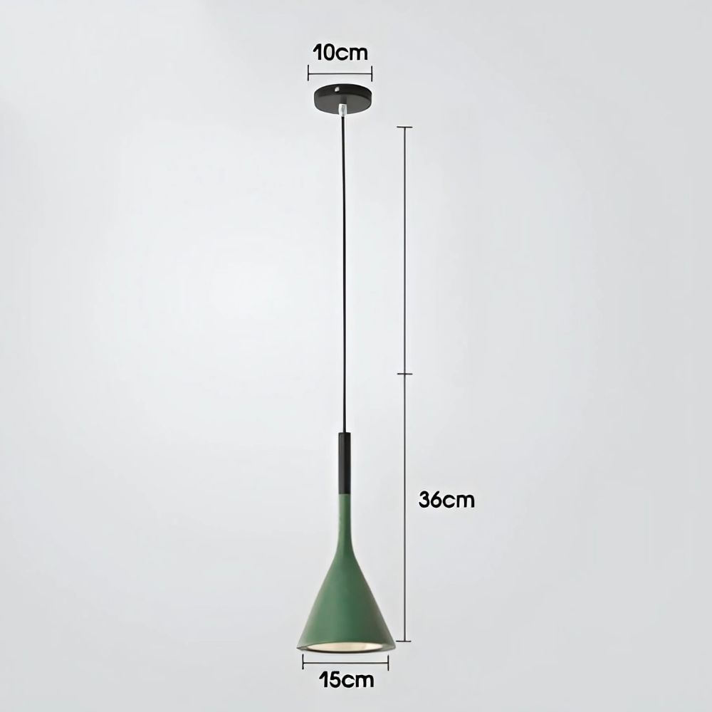Lustre cuisine petite suspension en métal coloré, vue 13