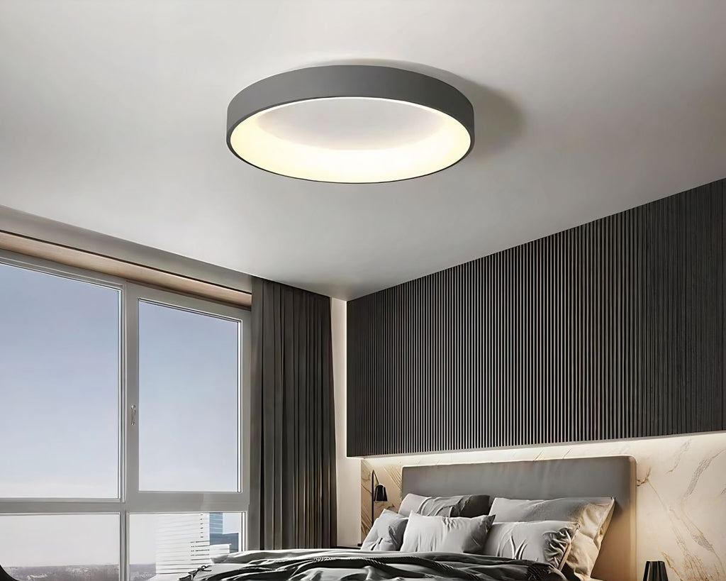 Lustre sans fil disque plat blanc chaud, vue 3