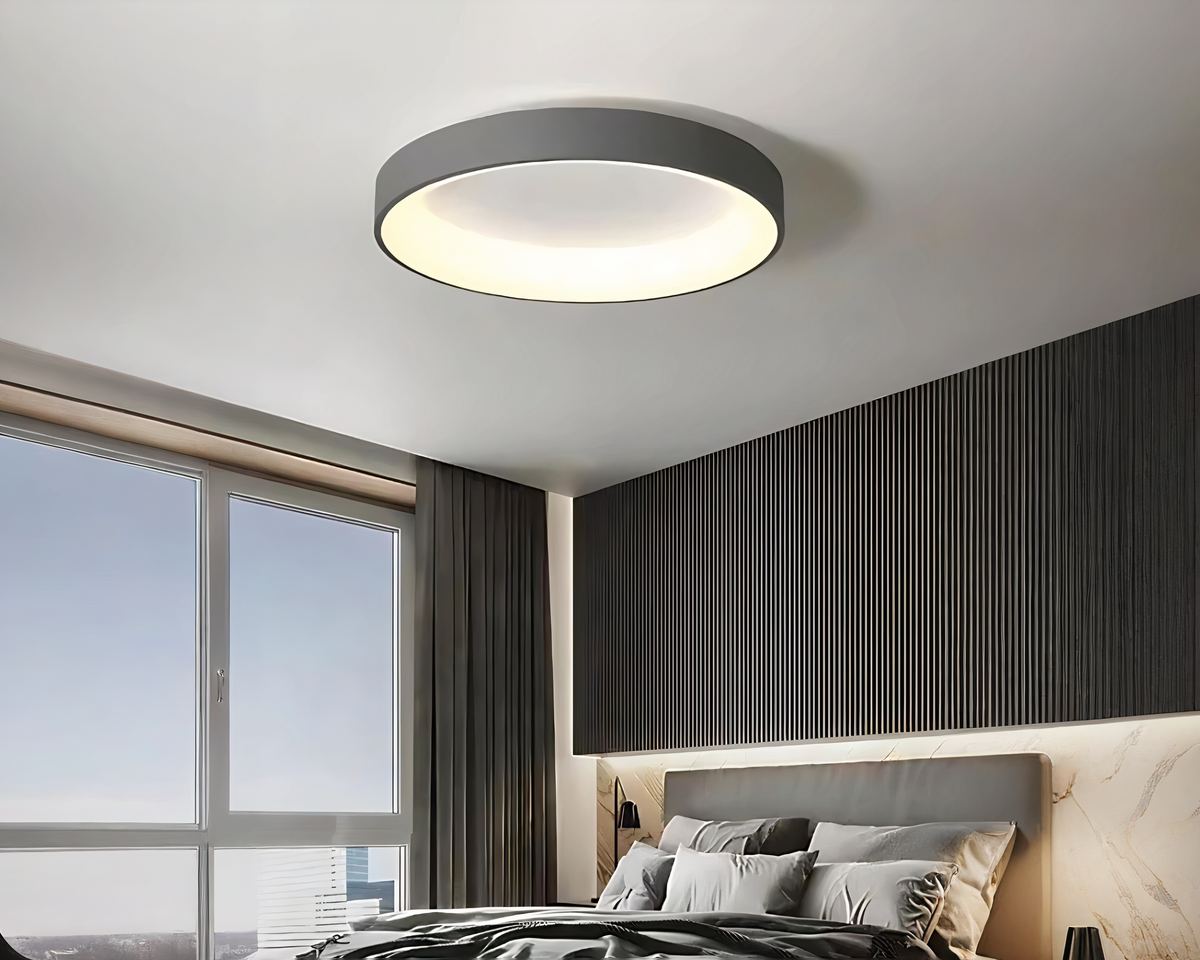 Lustre sans fil disque plat blanc chaud, vue 3