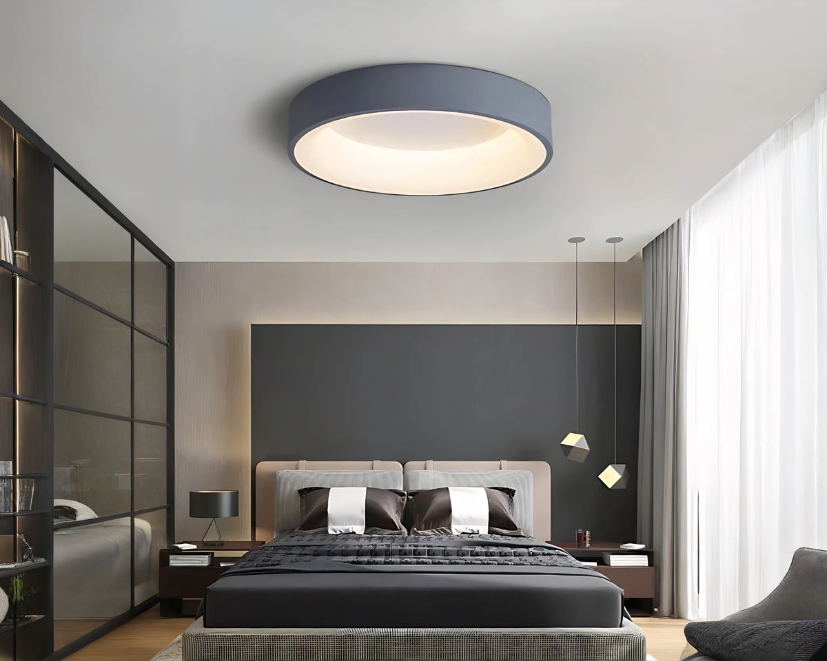 Lustre sans fil disque plat blanc chaud, vue 6