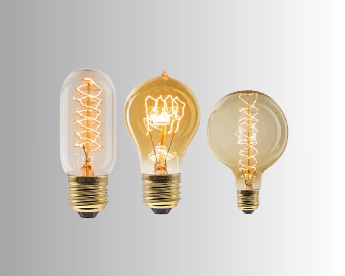 Ampoule pour lustre Edison à filament spirale