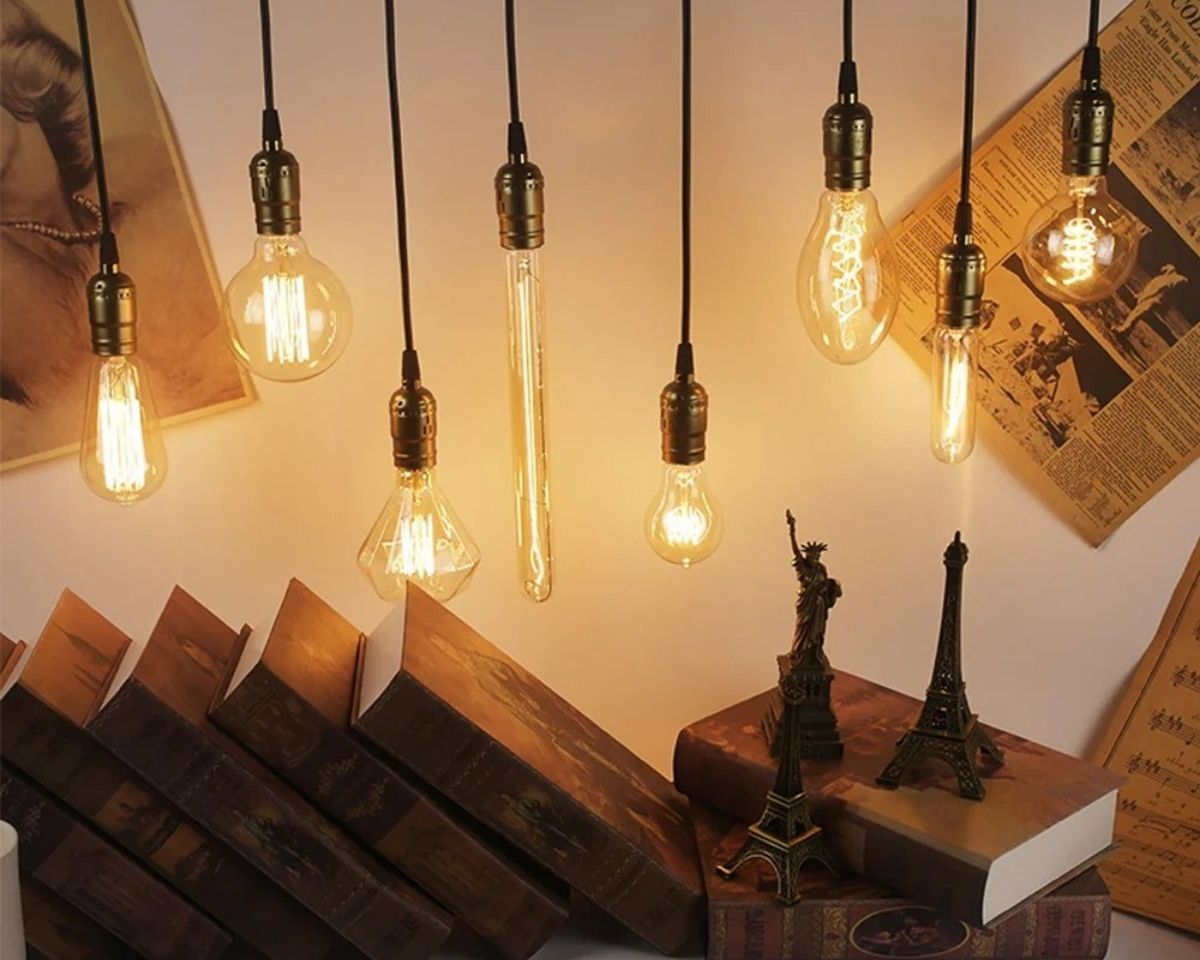 Ampoule pour lustre Edison à filament spirale, vue 4