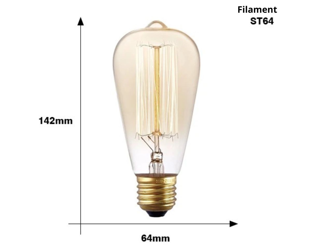 Ampoule pour lustre Edison à filament rétro, vue 11
