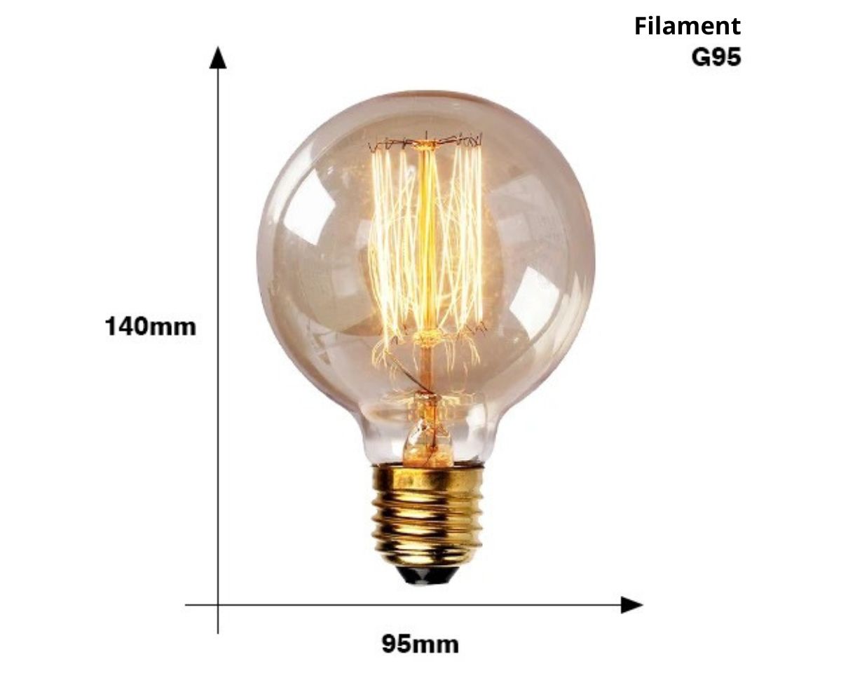 Ampoule pour lustre Edison à filament rétro, vue 12