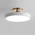 Lustre sans fil disque pastel et support doré, vue 8