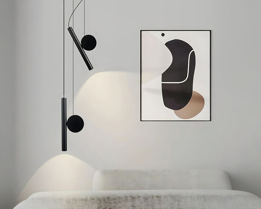 Lustre scandinave à spots LED orientables en aluminium