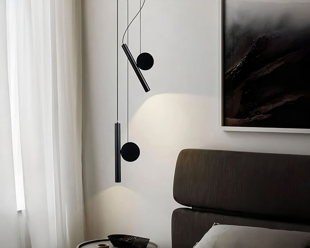 Lustre scandinave à spots LED orientables en aluminium, vue 3