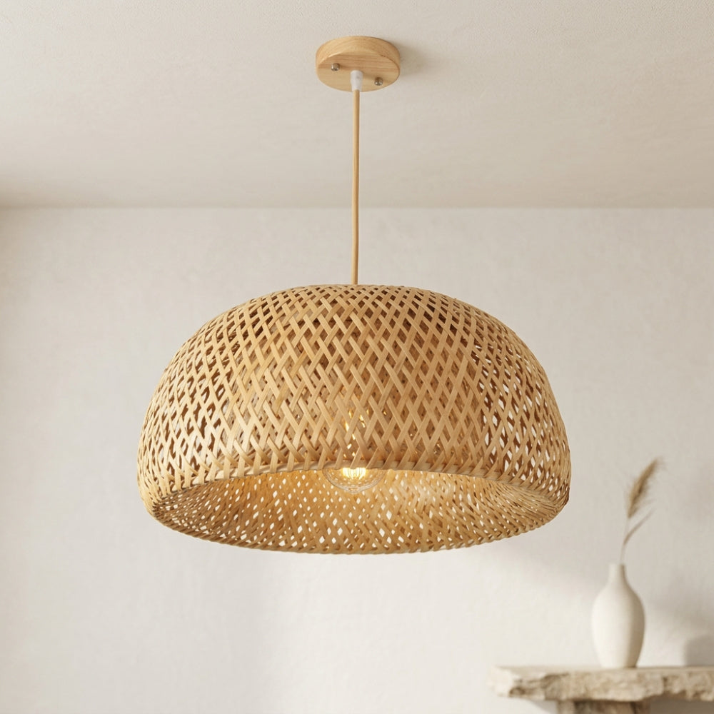 Lustre Bali dôme à motif losange suspendu, vue 2