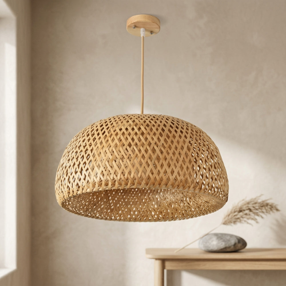 Lustre Bali dôme à motif losange suspendu, vue 3