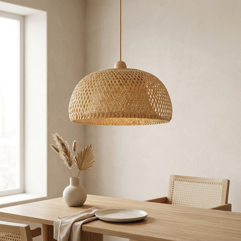 Lustre Bali dôme à motif losange suspendu, vue 4