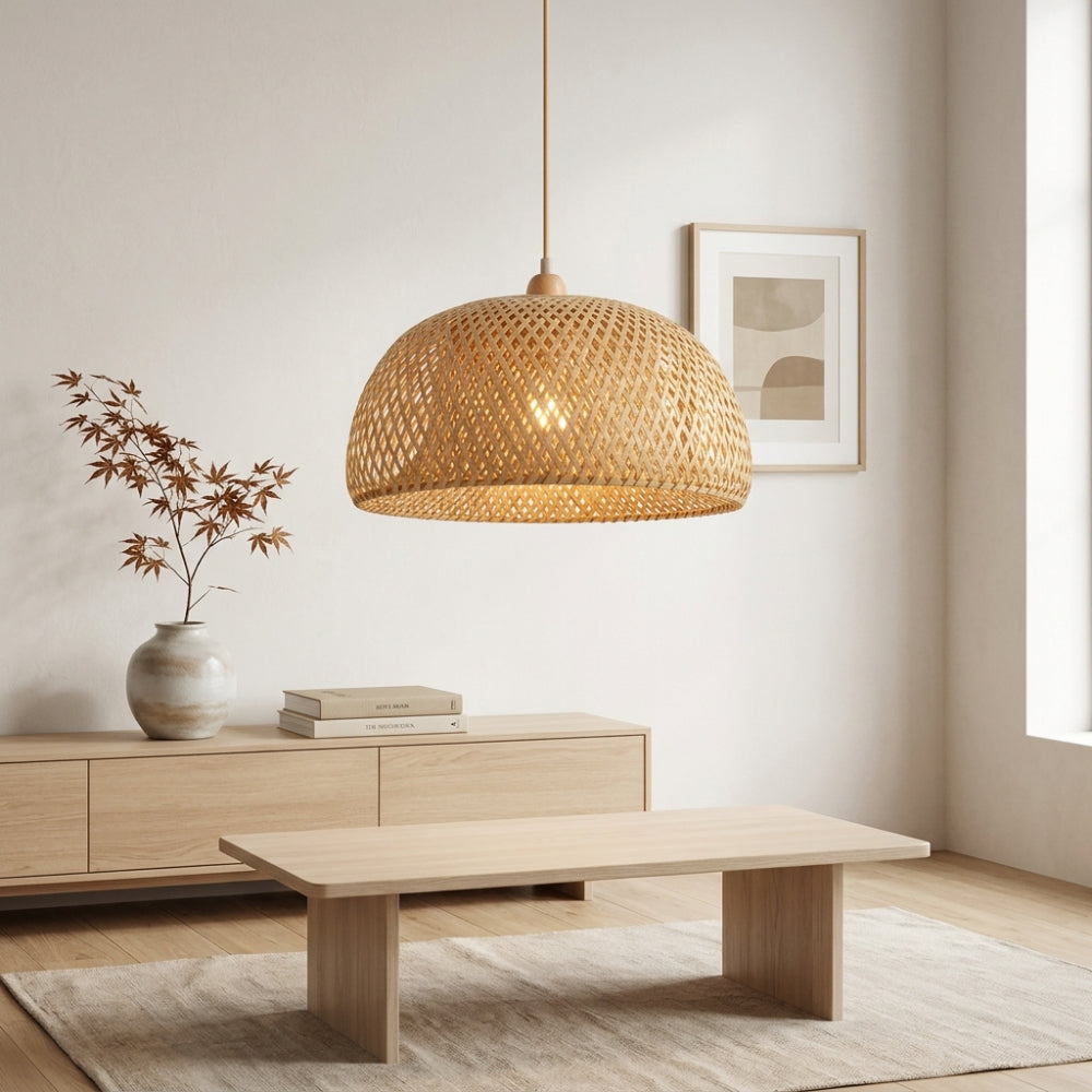 Lustre Bali dôme à motif losange suspendu, vue 5