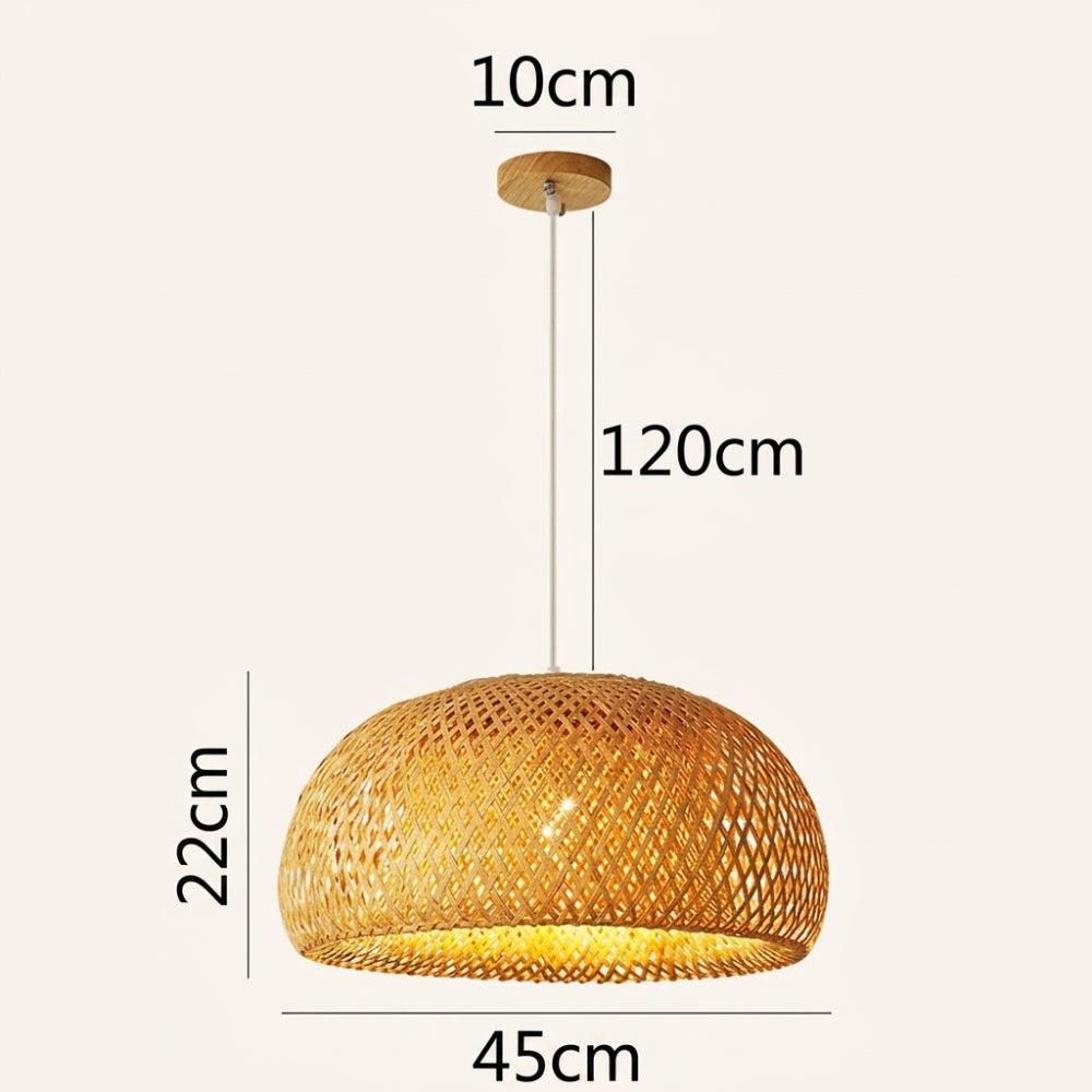Lustre Bali dôme à motif losange suspendu, vue 6