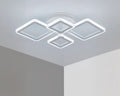 Lustre sans fil plafonnier à quatre carrés LED