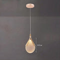 Lustre design goutte plate en acrylique taillé doré
