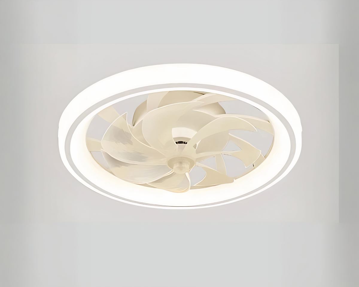 Lustre ventilateur 48 cm cerclé d'un anneau lumineux, vue 5