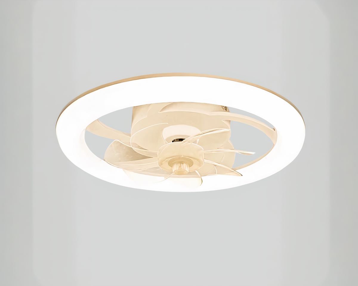 Lustre ventilateur 48 cm cerclé d'un anneau lumineux, vue 6