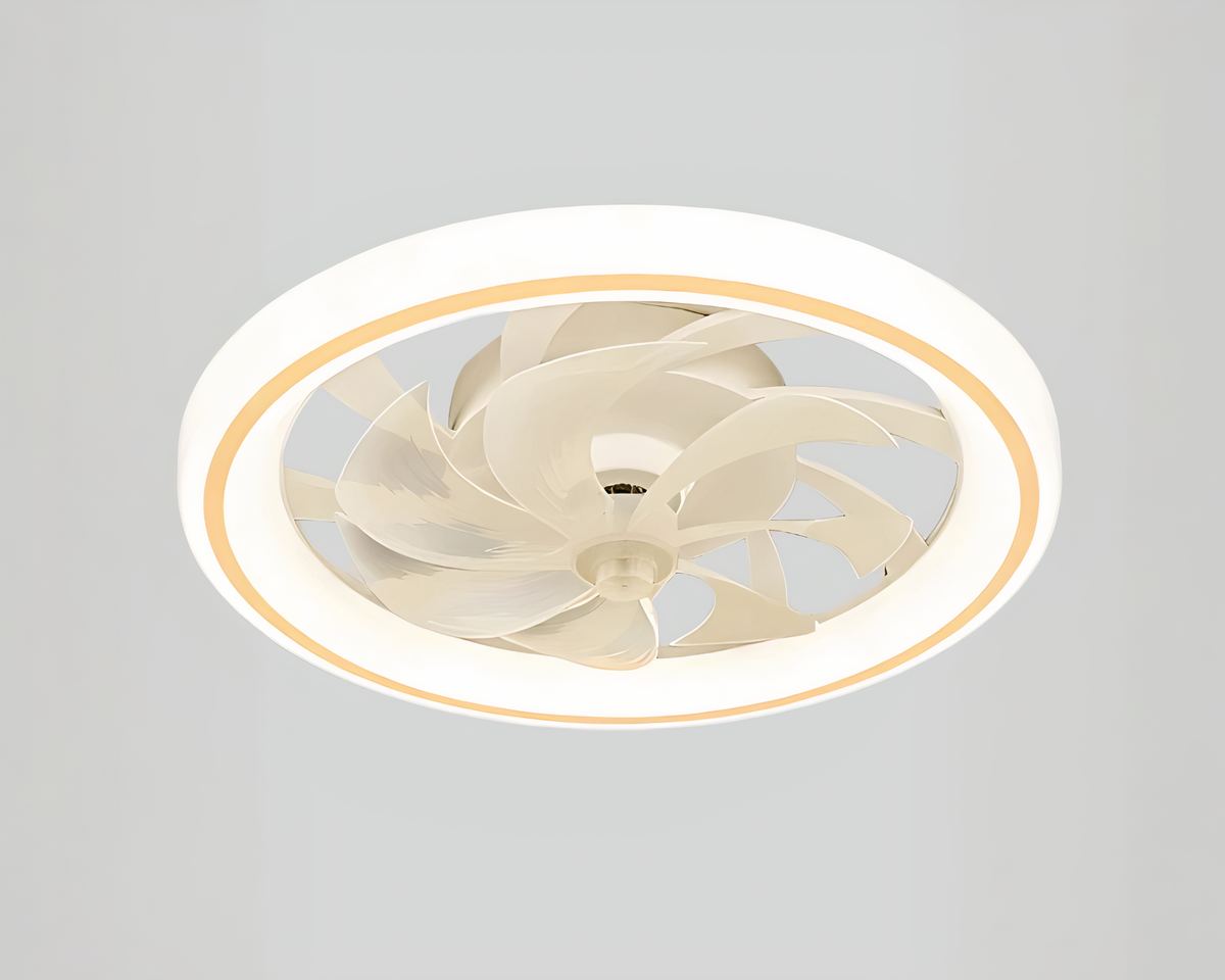 Lustre ventilateur 48 cm cerclé d'un anneau lumineux, vue 7