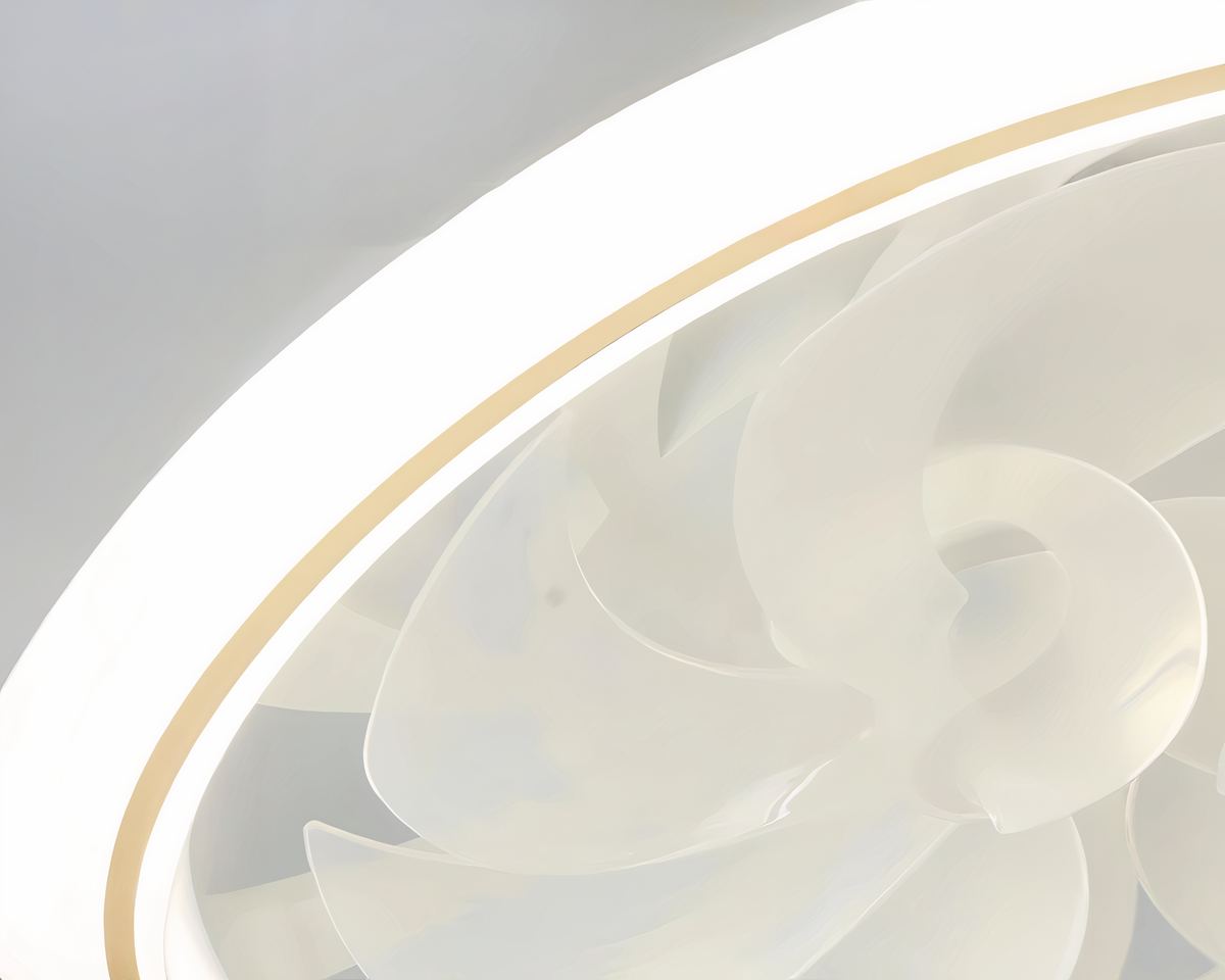 Lustre ventilateur 48 cm cerclé d'un anneau lumineux, vue 8