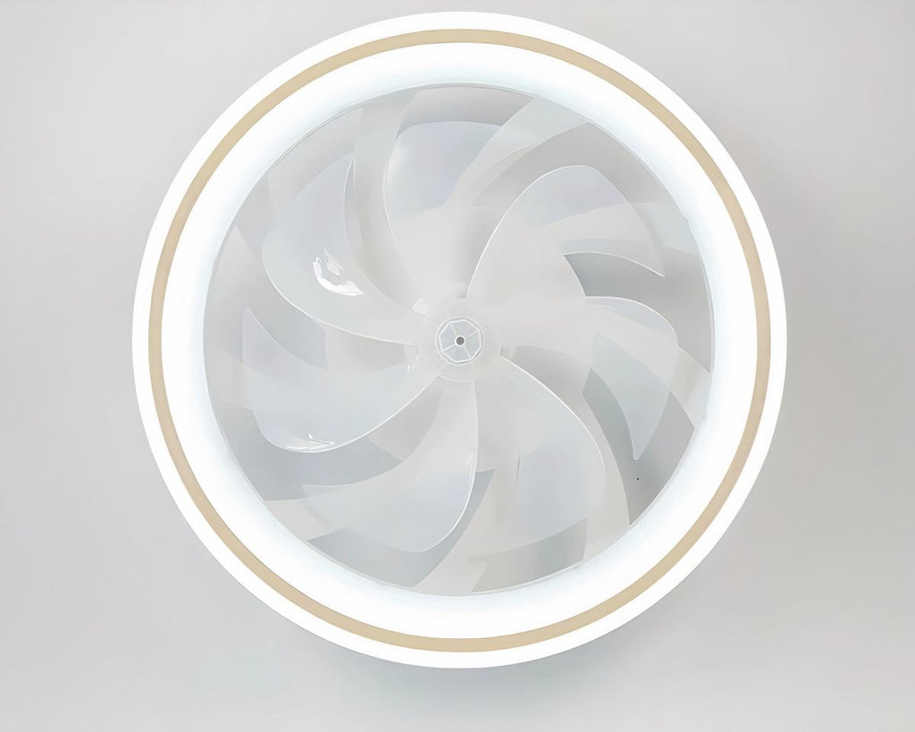 Lustre ventilateur 48 cm cerclé d'un anneau lumineux, vue 9
