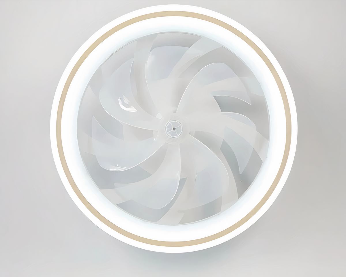 Lustre ventilateur 48 cm cerclé d'un anneau lumineux, vue 9