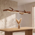 Lustre design branche effet bois flotté LED