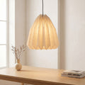 Lustre blanc origami en papier plié à la main