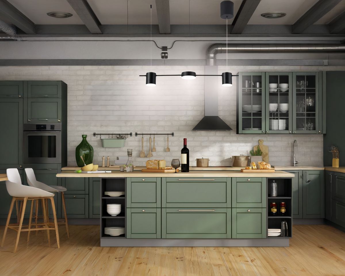 Lustre 3 suspensions spots sur barre avec télécommande, vue 3