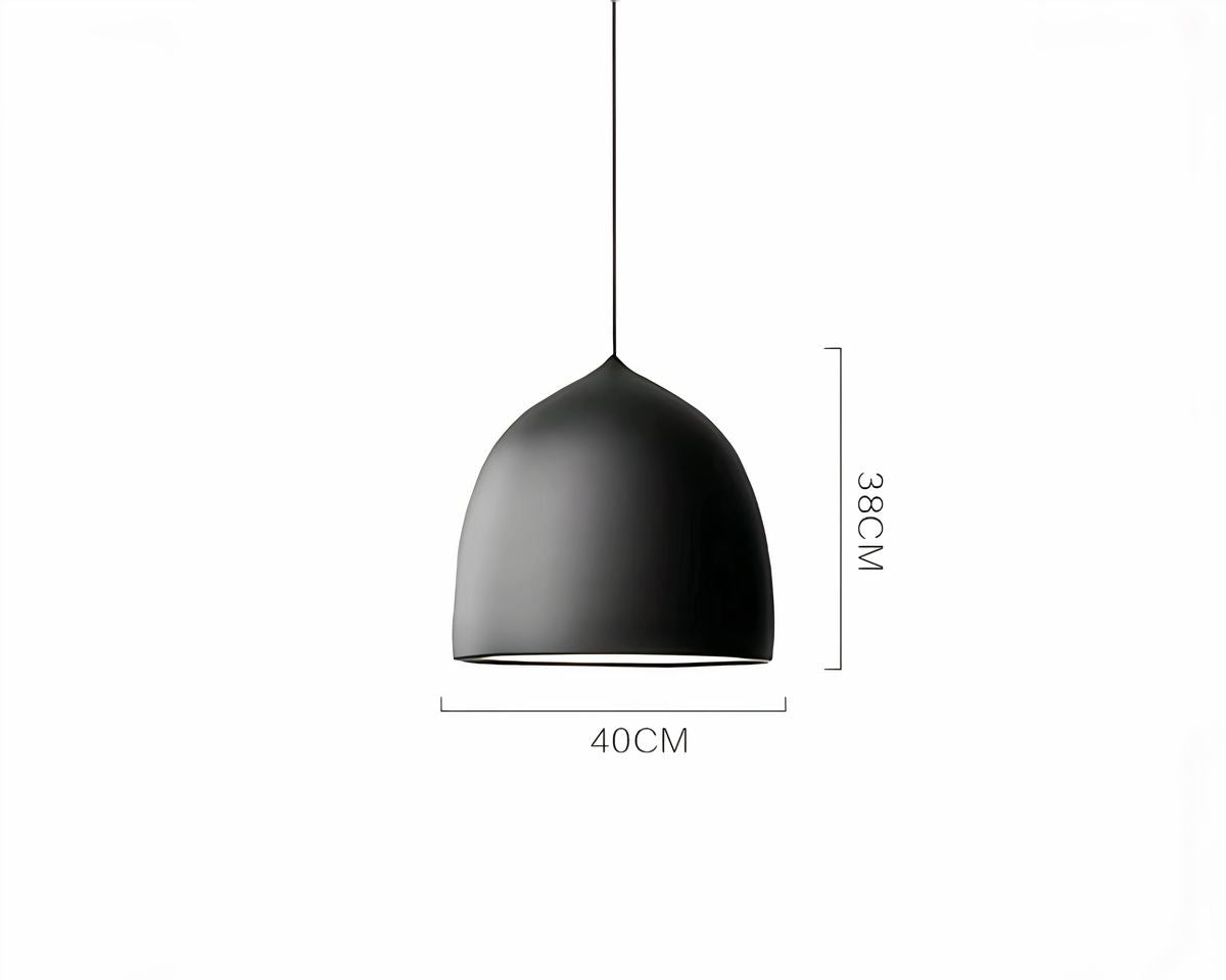 Lustre scandinave en métal arrondi pour bureau, vue 5