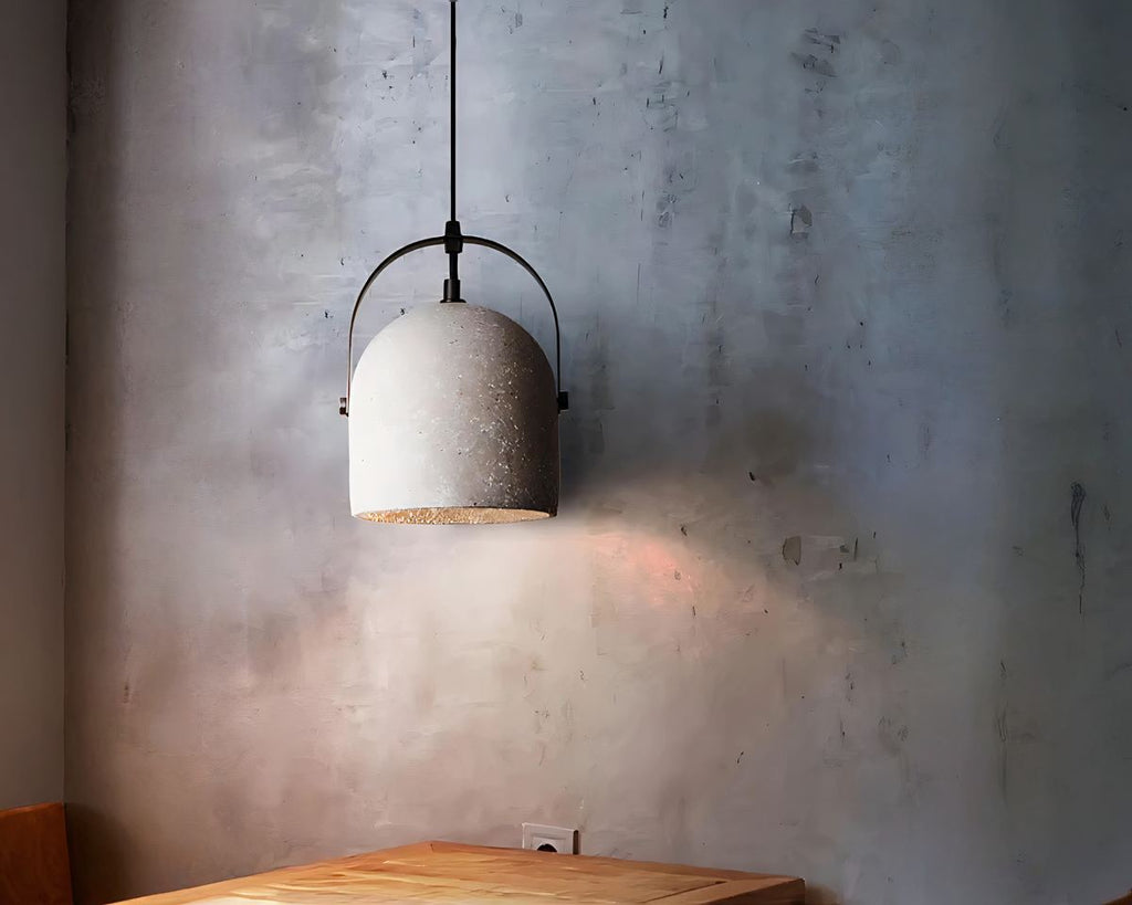 Lustre en céramique effet ciment pour bureau, vue 2