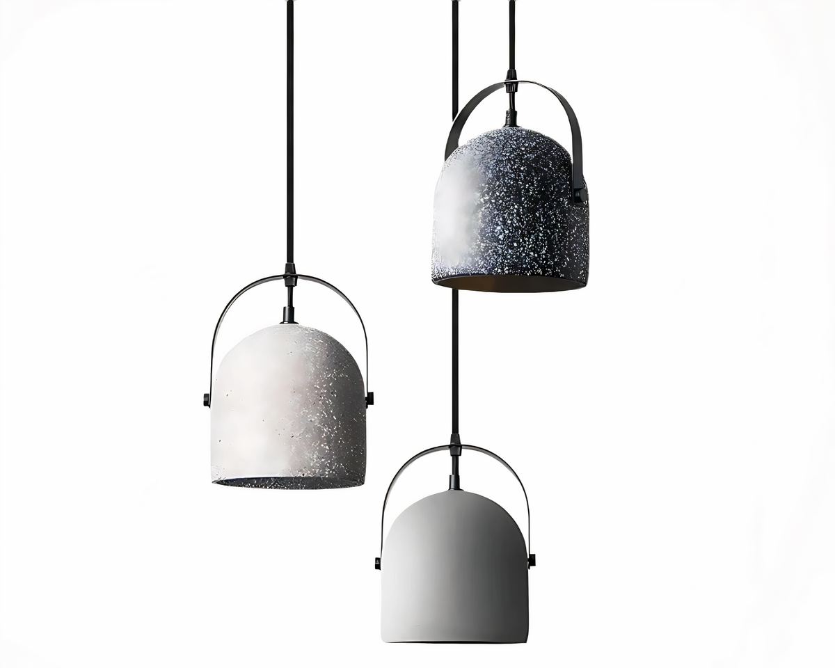 Lustre en céramique effet ciment pour bureau, vue 3
