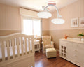Lustre chambre enfant licornes et nuages roses