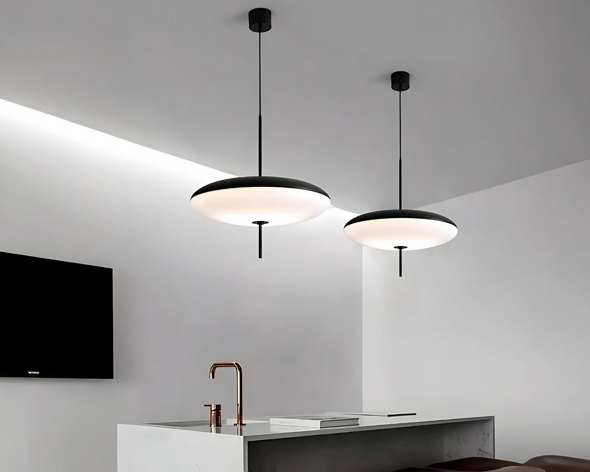Lustre salle à manger anneau ovale LED, vue 5