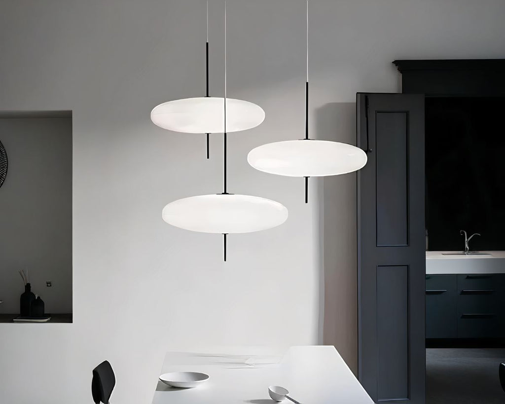 Lustre salle à manger anneau ovale LED, vue 8