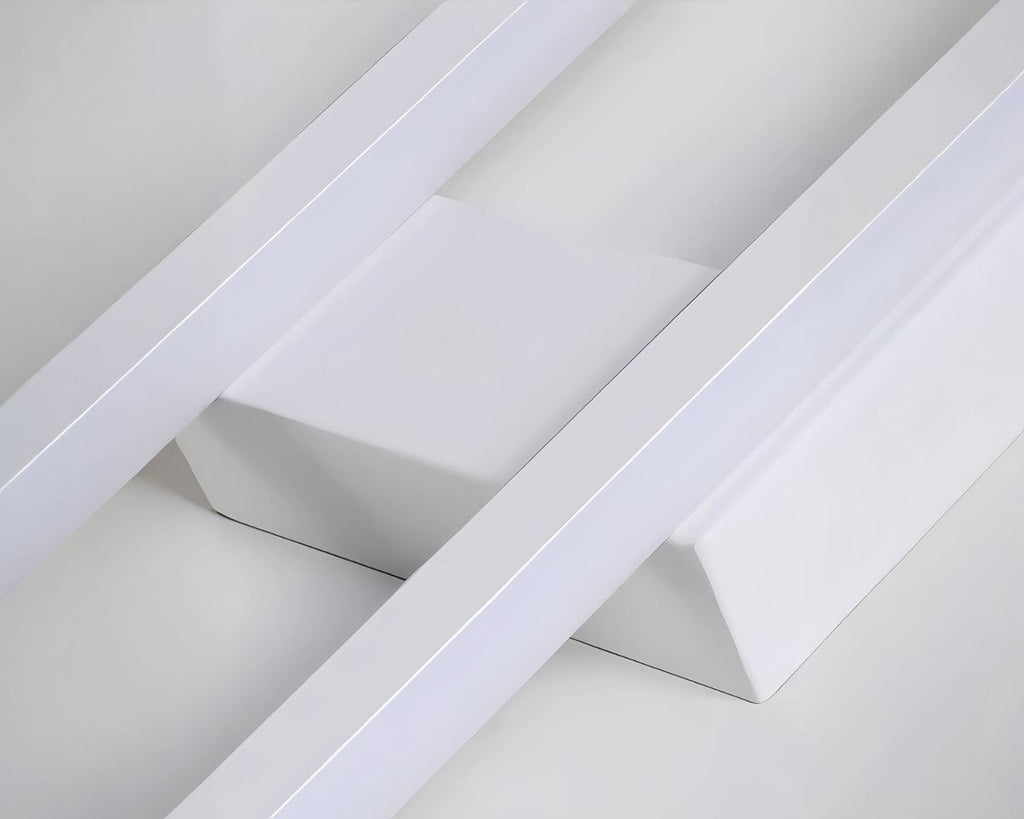 Lustre LED à double barre lumineuse en aluminium, vue 6