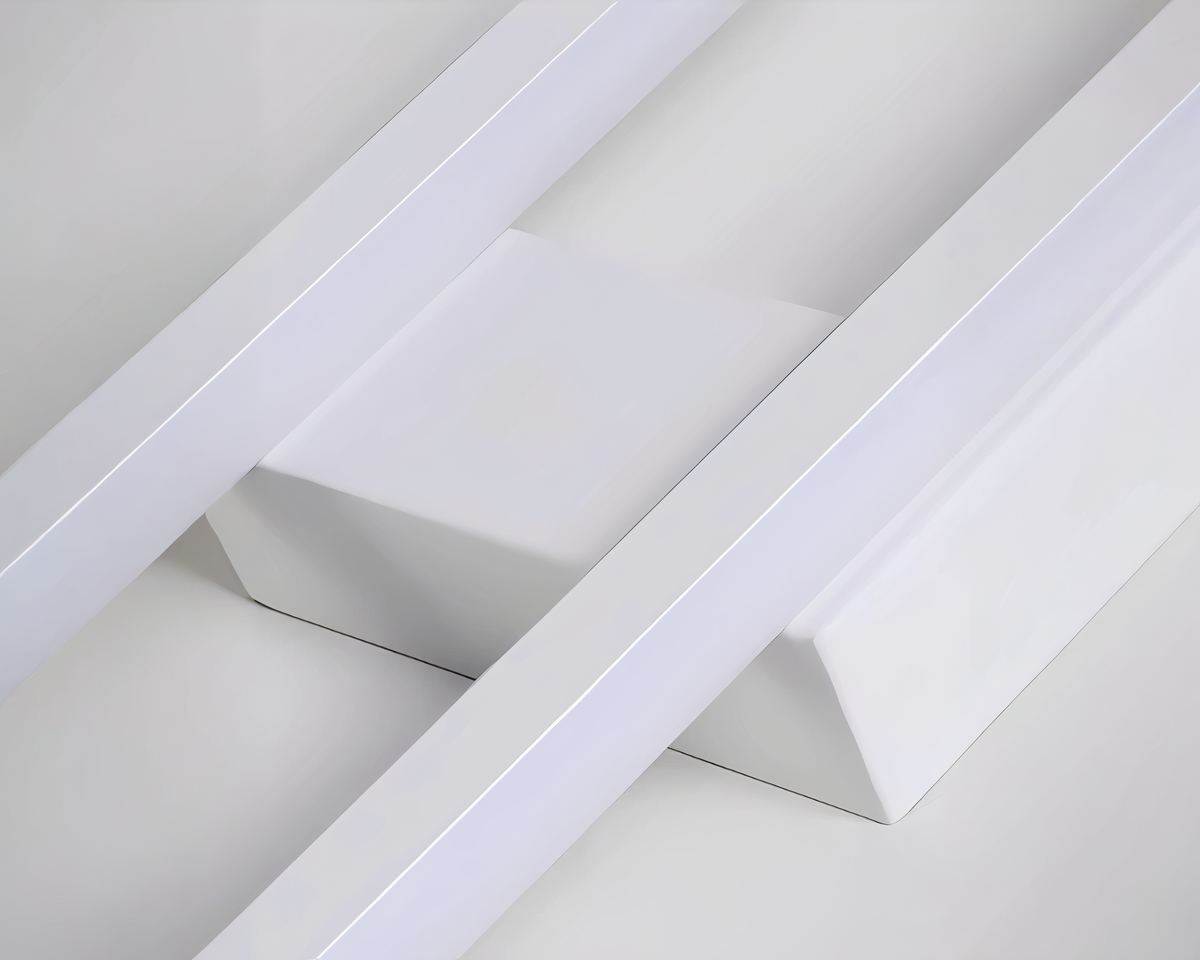Lustre LED à double barre lumineuse en aluminium, vue 6