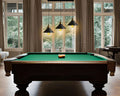Lustre 3 suspensions chapeau en métal noir
