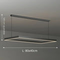 Lustre bureau rectangulaire en métal noir, vue 10