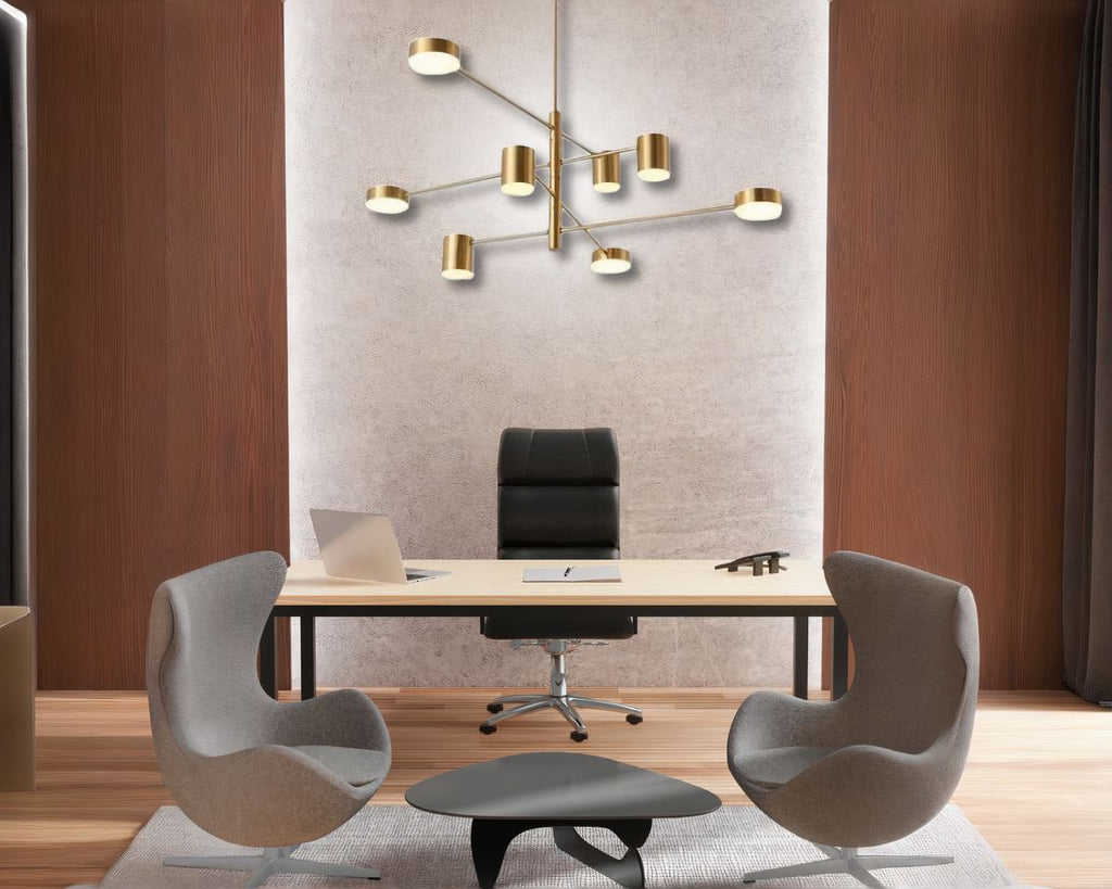 Lustre bureau à branches orientables multispots, vue 4