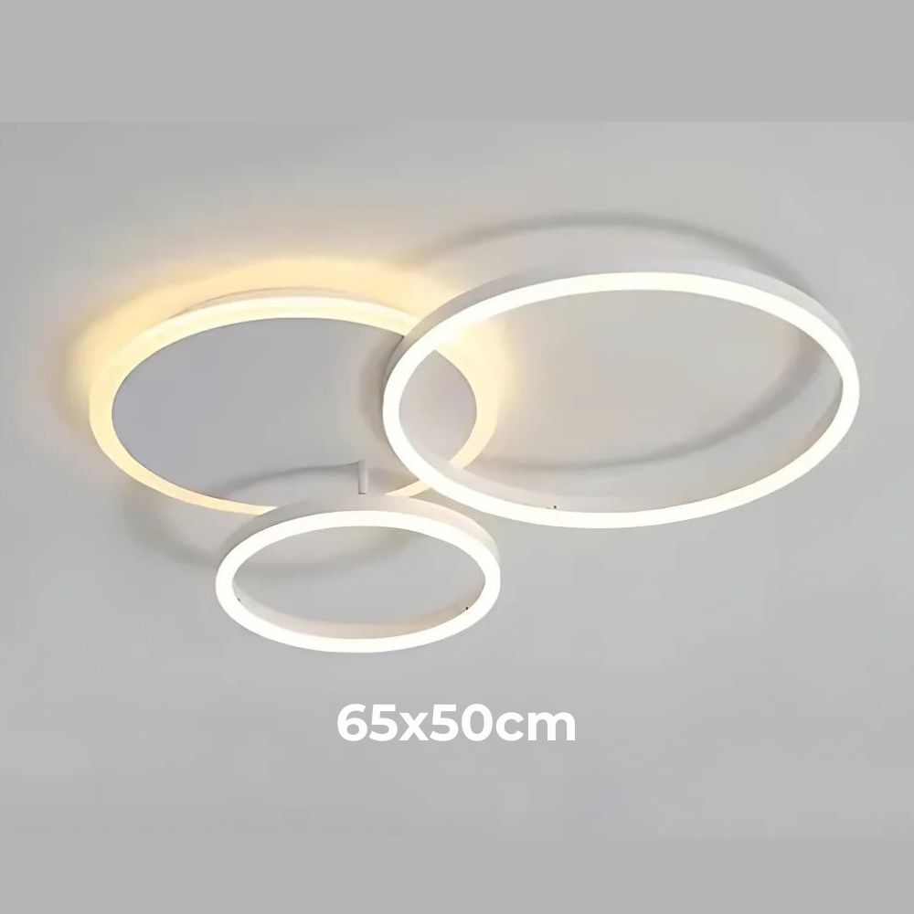 Lustre bureau à cercles LED entrelacés, vue 5